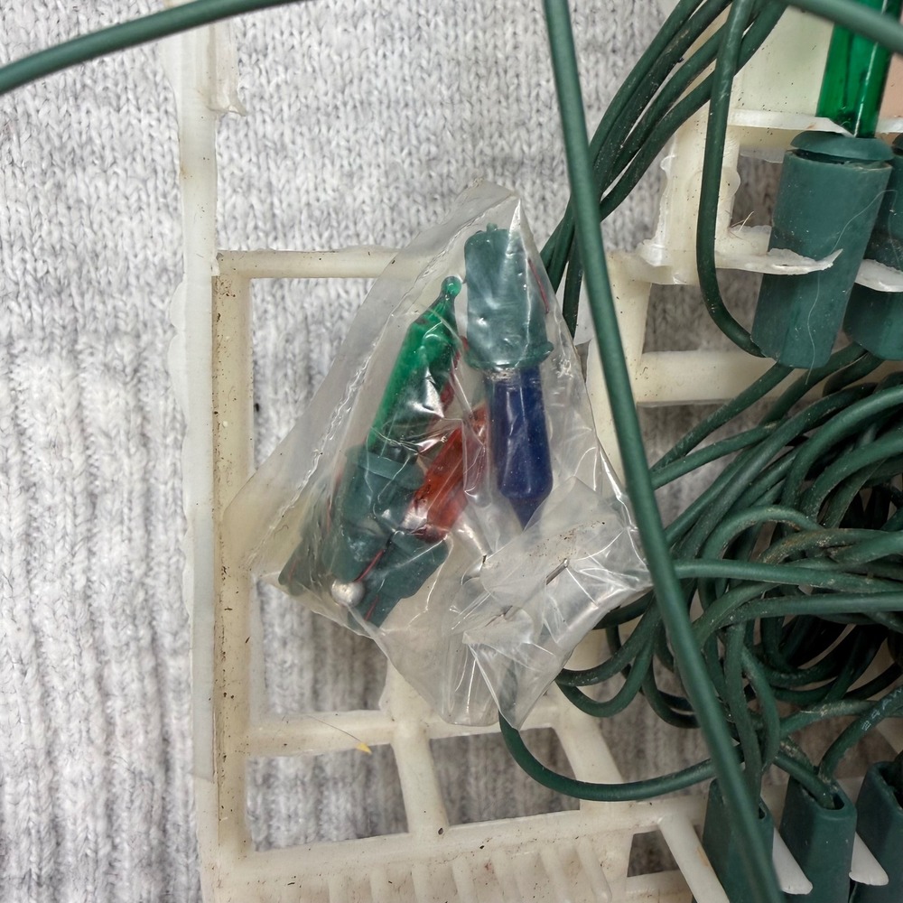 Vintage Christmas Lights 140 Multi Color Changing Green Wire Speed Control Box - Picture 6 of 6